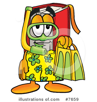 Royalty-Free (RF) Book Clipart Illustration by Mascot Junction - Stock Sample #7659