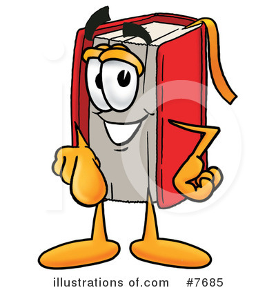 Red Book Clipart #7685 by Mascot Junction