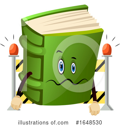 Royalty-Free (RF) Book Mascot Clipart Illustration by Morphart Creations - Stock Sample #1648530