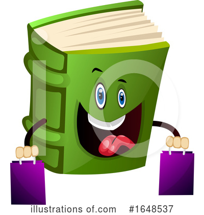 Royalty-Free (RF) Book Mascot Clipart Illustration by Morphart Creations - Stock Sample #1648537