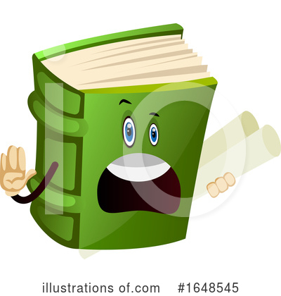 Royalty-Free (RF) Book Mascot Clipart Illustration by Morphart Creations - Stock Sample #1648545