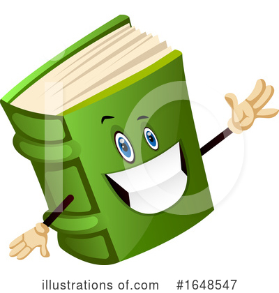 Royalty-Free (RF) Book Mascot Clipart Illustration by Morphart Creations - Stock Sample #1648547