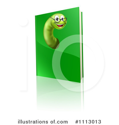 Royalty-Free (RF) Book Worm Clipart Illustration by AtStockIllustration - Stock Sample #1113013