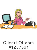 Bookkeeper Clipart #1267691 by LaffToon