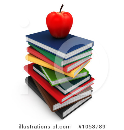 Royalty-Free (RF) Books Clipart Illustration by BNP Design Studio - Stock Sample #1053789