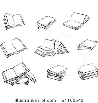 Royalty-Free (RF) Books Clipart Illustration by Vector Tradition SM - Stock Sample #1102543
