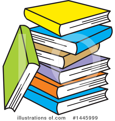 Books Clipart #1445999 by Johnny Sajem