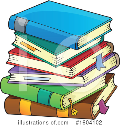 Royalty-Free (RF) Books Clipart Illustration by visekart - Stock Sample #1604102