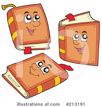 Royalty-Free (RF) Books Clipart Illustration by visekart - Stock Sample #213191