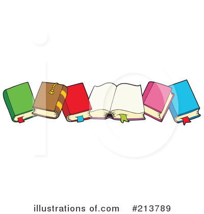 Royalty-Free (RF) Books Clipart Illustration by visekart - Stock Sample #213789
