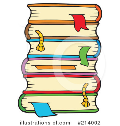 Royalty-Free (RF) Books Clipart Illustration by visekart - Stock Sample #214002