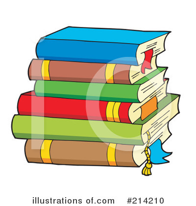 Royalty-Free (RF) Books Clipart Illustration by visekart - Stock Sample #214210