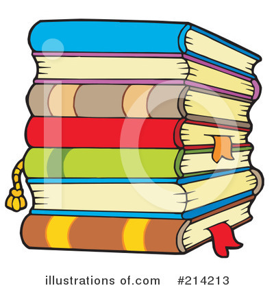 Royalty-Free (RF) Books Clipart Illustration by visekart - Stock Sample #214213