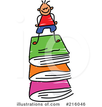 Royalty-Free (RF) Books Clipart Illustration by Prawny - Stock Sample #216046