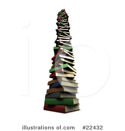 Royalty-Free (RF) Books Clipart Illustration by KJ Pargeter - Stock Sample #22432