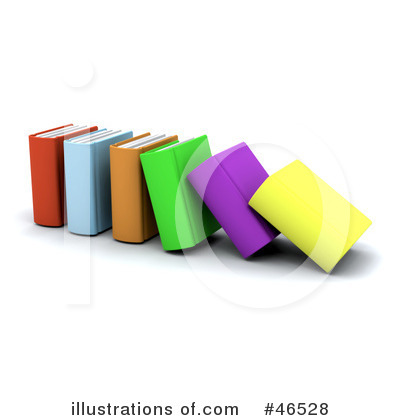Royalty-Free (RF) Books Clipart Illustration by KJ Pargeter - Stock Sample #46528