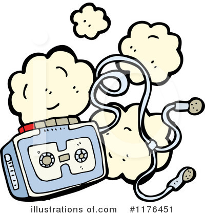 Royalty-Free (RF) Boom Box Clipart Illustration by lineartestpilot - Stock Sample #1176451