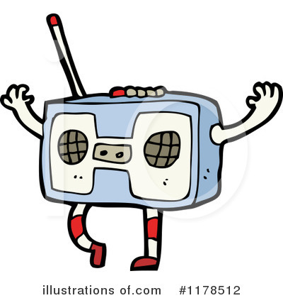 Royalty-Free (RF) Boom Box Clipart Illustration by lineartestpilot - Stock Sample #1178512