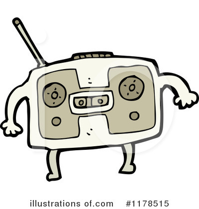 Royalty-Free (RF) Boom Box Clipart Illustration by lineartestpilot - Stock Sample #1178515