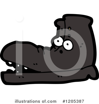 Royalty-Free (RF) Boot Clipart Illustration by lineartestpilot - Stock Sample #1205387