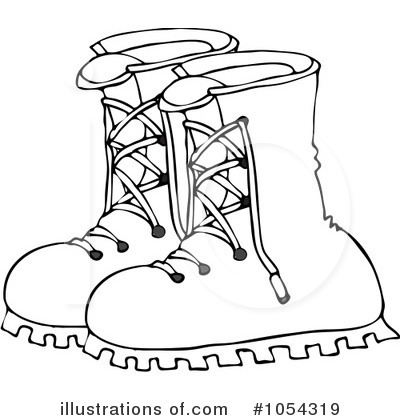Royalty-Free (RF) Boots Clipart Illustration by djart - Stock Sample #1054319