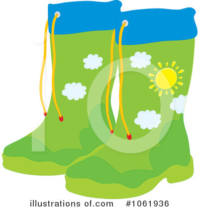 Rubber Boots Clipart #1061936 by Alex Bannykh