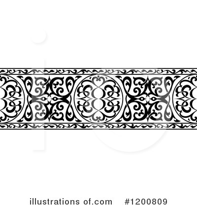 Royalty-Free (RF) Border Clipart Illustration by Vector Tradition SM - Stock Sample #1200809