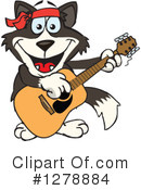 Border Collie Clipart #1278884 by Dennis Holmes Designs