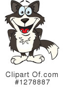 Border Collie Clipart #1278887 by Dennis Holmes Designs