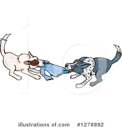 Royalty-Free (RF) Border Collie Clipart Illustration by Dennis Holmes Designs - Stock Sample #1278892