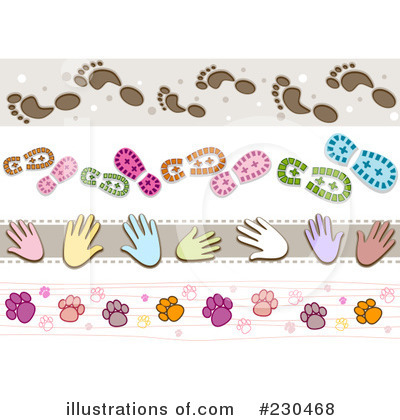 Hand Prints Clipart #230468 by BNP Design Studio