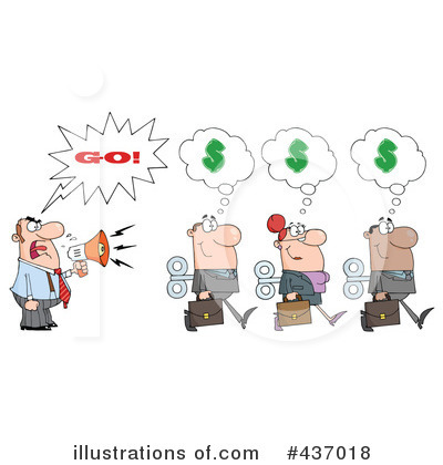 Royalty-Free (RF) Boss Clipart Illustration by Hit Toon - Stock Sample #437018