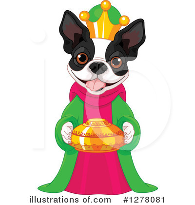 Royalty-Free (RF) Boston Terrier Clipart Illustration by Pushkin - Stock Sample #1278081