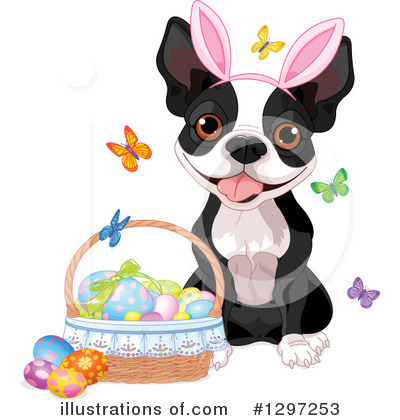 Royalty-Free (RF) Boston Terrier Clipart Illustration by Pushkin - Stock Sample #1297253