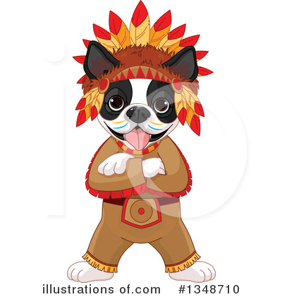 Royalty-Free (RF) Boston Terrier Clipart Illustration by Pushkin - Stock Sample #1348710