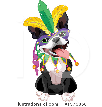 Royalty-Free (RF) Boston Terrier Clipart Illustration by Pushkin - Stock Sample #1373856