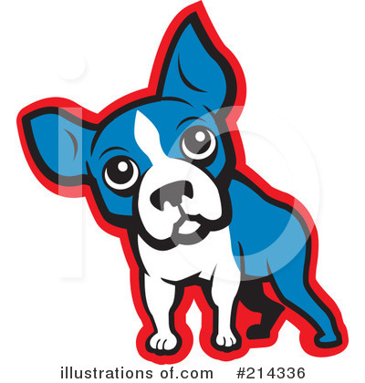 Royalty-Free (RF) Boston Terrier Clipart Illustration by Cory Thoman - Stock Sample #214336
