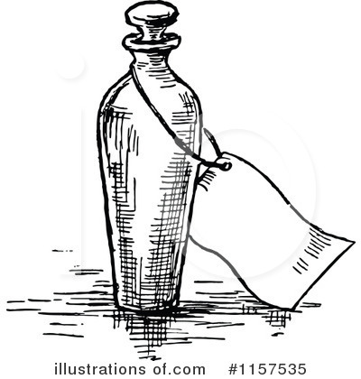 Royalty-Free (RF) Bottle Clipart Illustration by Prawny Vintage - Stock Sample #1157535