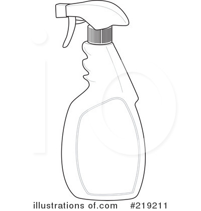 Royalty-Free (RF) Bottle Clipart Illustration by patrimonio - Stock Sample #219211