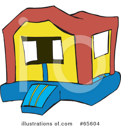 Bounce House Clipart #65604 by Dennis Holmes Designs