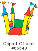 Bounce House Clipart #65649 by Dennis Holmes Designs