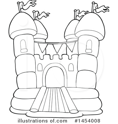 Royalty-Free (RF) Bouncy House Clipart Illustration by visekart - Stock Sample #1454008