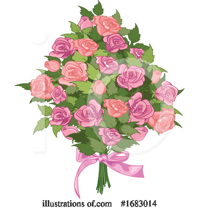 Royalty-Free (RF) Bouquet Clipart Illustration by Pushkin - Stock Sample #1683014
