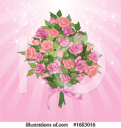 Royalty-Free (RF) Bouquet Clipart Illustration by Pushkin - Stock Sample #1683016