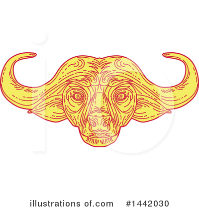 Cape Buffalo Clipart #1442030 by patrimonio