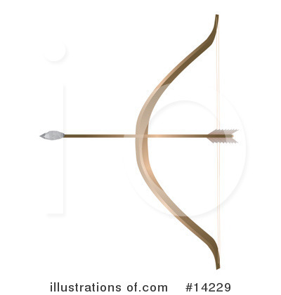 Royalty-Free (RF) Bow And Arrow Clipart Illustration by Rasmussen Images - Stock Sample #14229