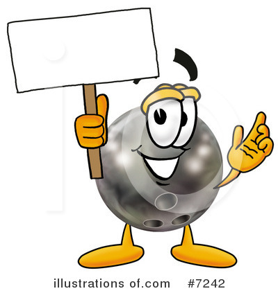Royalty-Free (RF) Bowling Ball Clipart Illustration by Mascot Junction - Stock Sample #7242