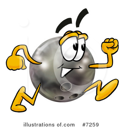 Bowling Ball Character Clipart #7259 by Mascot Junction