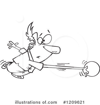 Royalty-Free (RF) Bowling Clipart Illustration by toonaday - Stock Sample #1209621