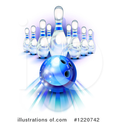 Royalty-Free (RF) Bowling Clipart Illustration by Oligo - Stock Sample #1220742